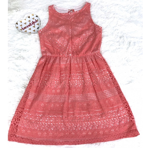 2 for $20 Ruby Rox Coral Lace Sleeveless size S - Picture 2 of 4